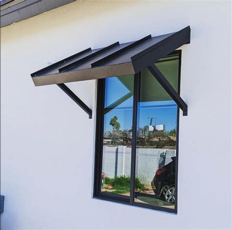 sheet metal awning designs|metal window awnings for home.